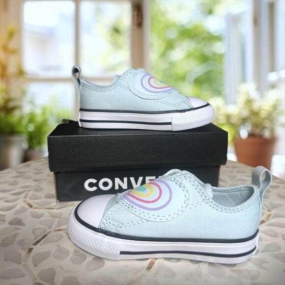 Converse Chuck Taylor All Star CTAS Toddler Baby One Strap Sneakers Shoes - Picture 9 of 16